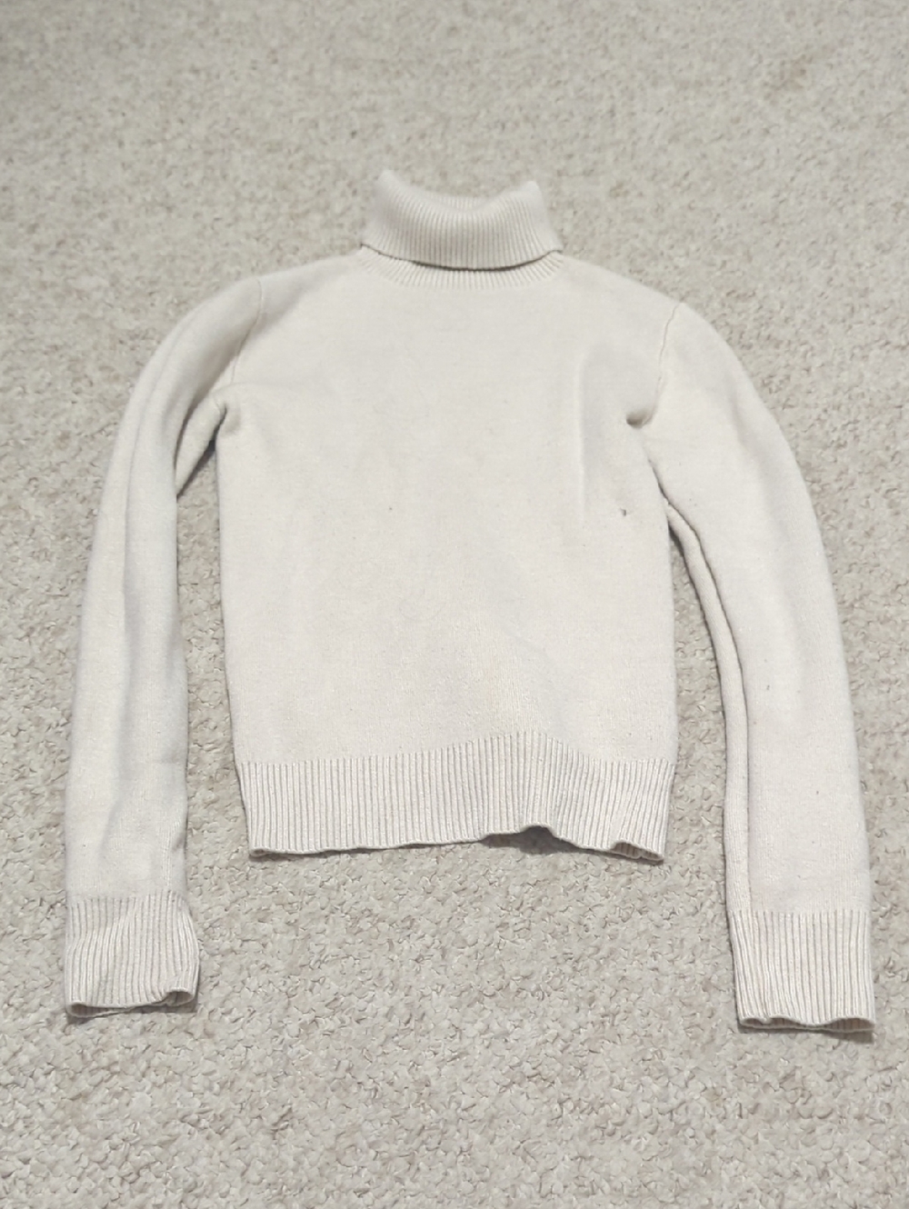 Cream Turtleneck Sweater - Women's Cozy Knit